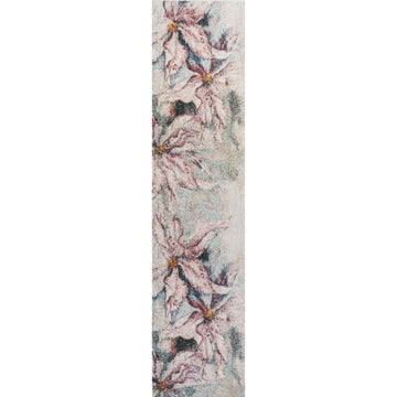 Pastello Modern Abstract Muted Flowers Area Rug